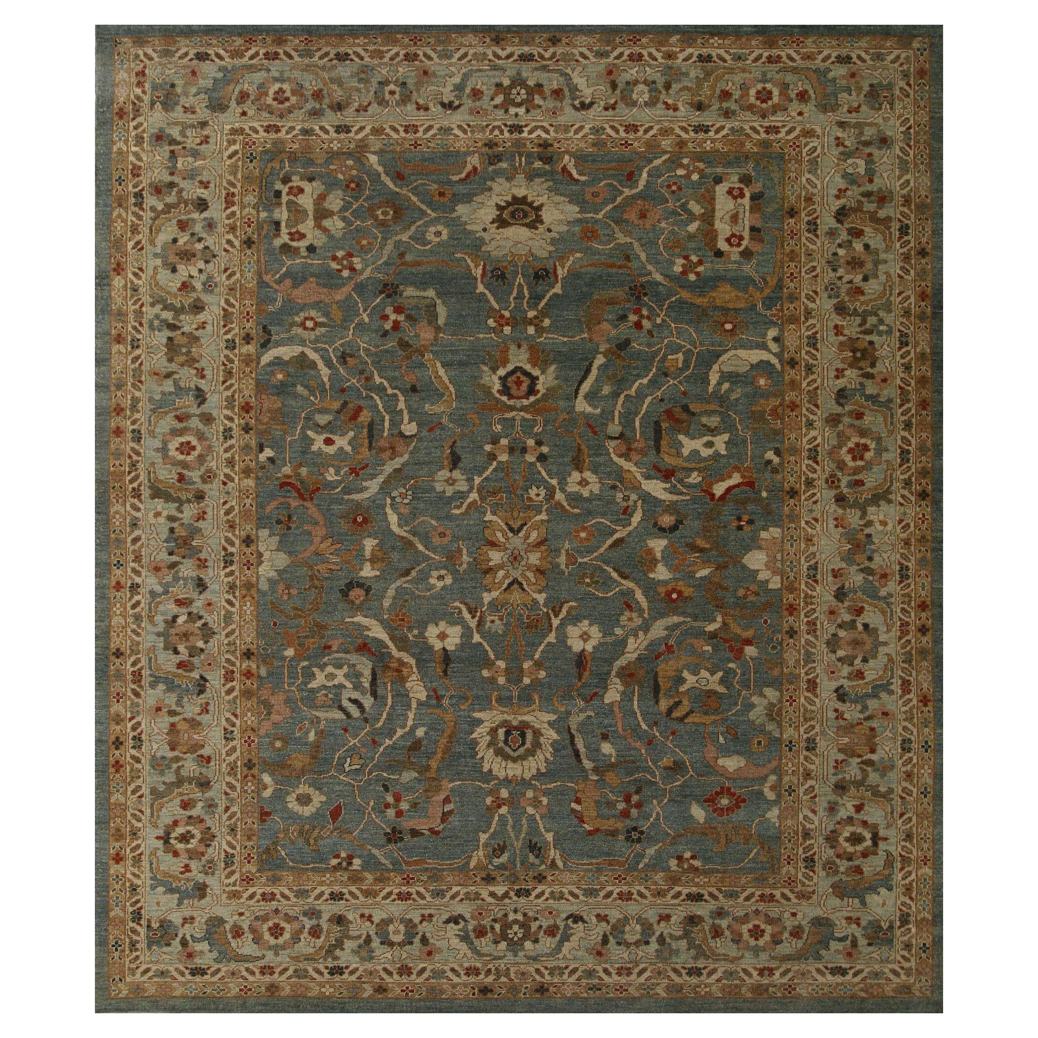 Afghanistan Sultanabad Over Size Rug - Wool Gray Design - 96088