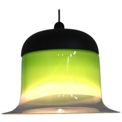 Green Glass Pendant by Putzler, Germany, 1960s 4
