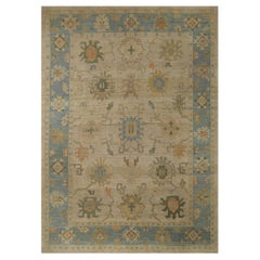 Tappeti Afghanistan Oushak - Design in lana e avorio - 96078