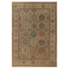 Tapis afghanistan BAKHSHAIESH - revers en laine bleu rose - 96200