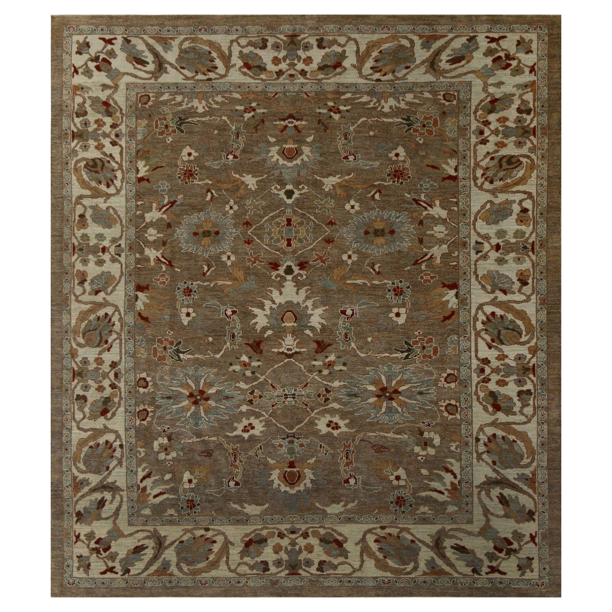 Afghanistan Sultanabad Area Rugs - Wool Brown Design - 96188