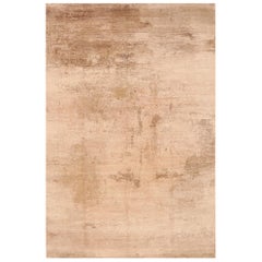 India India Area Rugs - Wool Brown Taupe Design - 99640