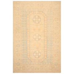 Afghanistan Khotan Over Size Rug - Wool Blue Ivory Taupe - 99667