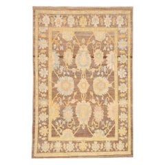 Collection Turkey Rose Tapis de sol - Laine Bleu Brown Ivoire - 88719