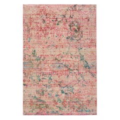 India India Area Rugs - Wool Blue Green Ivory Red Design - 93271