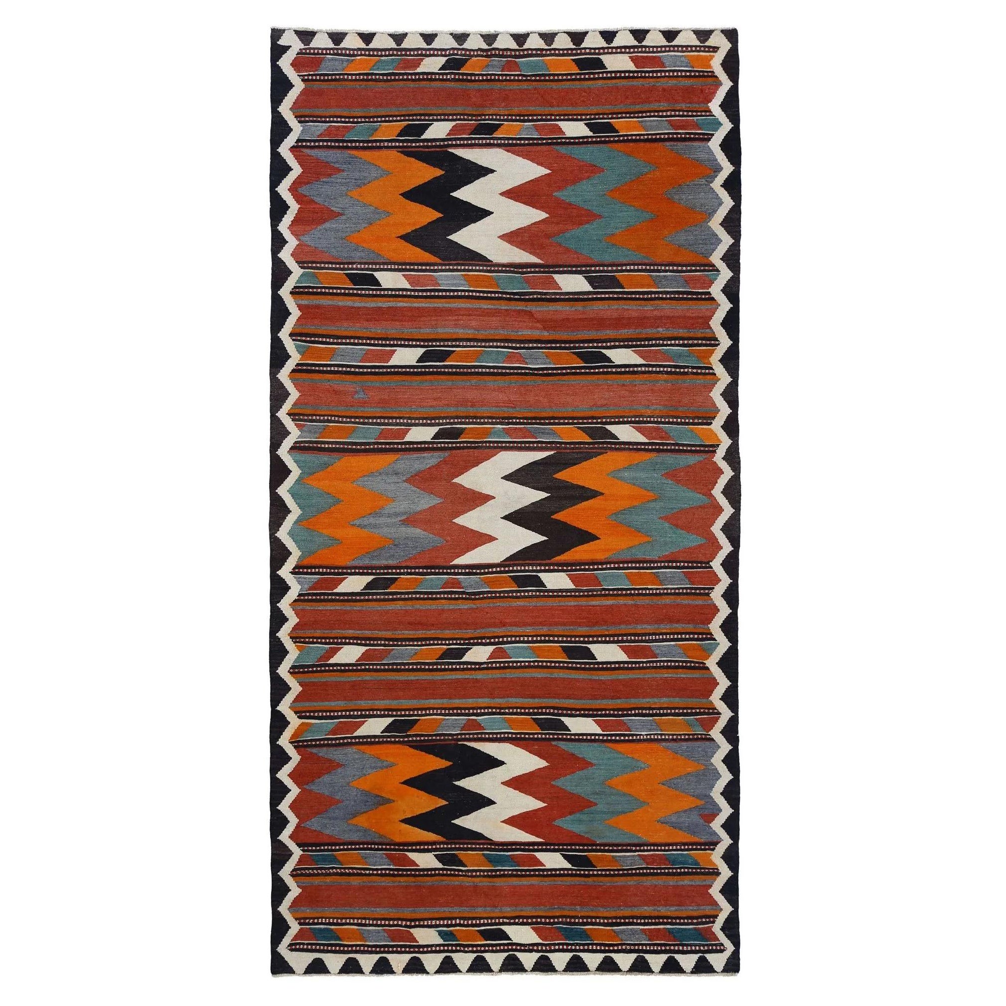 Turkey Kelim-Teppiche – Design – 98802 im Angebot