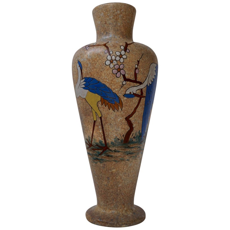 Ceramic Vase by A. Dubois For Sale