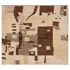 Tappeti Afghanistan Moroccan Area Rugs - Lana Marrone Avorio Giallo - 98432