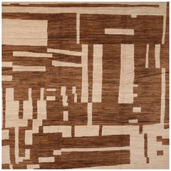 Tappeti Afghanistan Moroccan Area Rugs - Lana Marrone Avorio Design - 98440