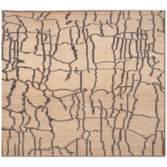 Tappeti Afghanistan Moroccan Area Rugs - Lana Marrone Avorio Design - 98433