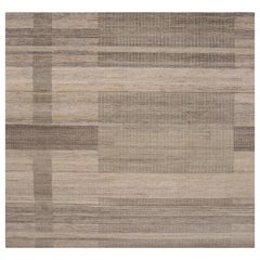India India Area Rugs - Wool Brown Taupe Design - 98059