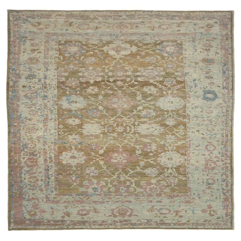 Persische Teppiche - Wolle Braun Grün Elfenbein Rosa - 67943