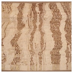 Tappeti Afghanistan Moroccan Area Rugs - Lana Marrone Avorio Design - 98446