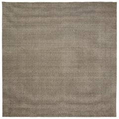 Tapis India Solid Over Size - Motif taupe en laine - 93722