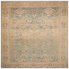 Tapis Persan Serapi Over Size - Laine Bleu Brown Ivory Design - 98416