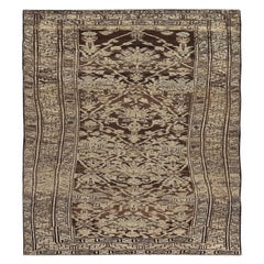 Tapis persan Azerbaïdjan Small Design - Laine Brown Ivory Design - 89643