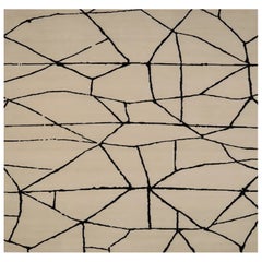 India India Area Rugs - Wool Brown Ivory Design - 92393