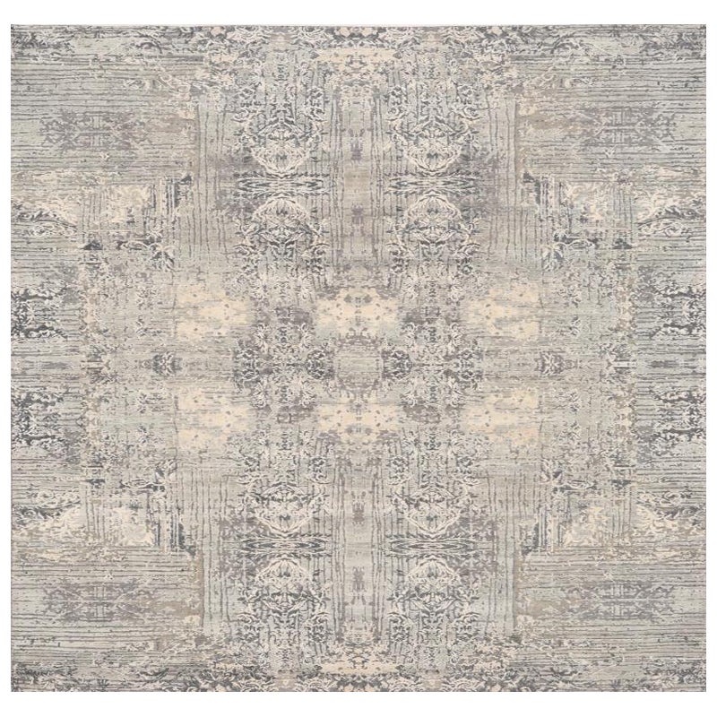 India India Area Rugs - Wool Brown Ivory Taupe Design - 93281