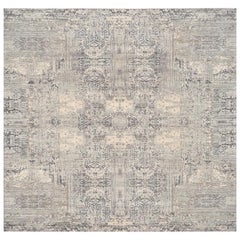 India India Area Rugs - Wool Brown Ivory Taupe Design - 93281