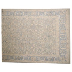 Afghanistan Oushak Over Size Teppich - Wolle Blau Elfenbein Taupe - 96231