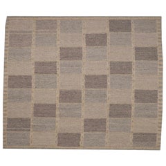 India Swedish Collection Area Rugs - Wool Brown Ivory Taupe - 96240