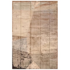 India India Over Size Rug - Wool Brown Ivory Taupe Design - 99638