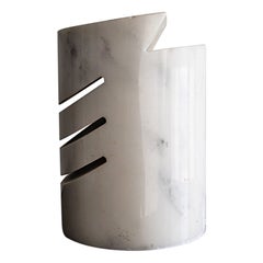 A rare carrara marble table lamp by Angelo Mangiarotti c1970