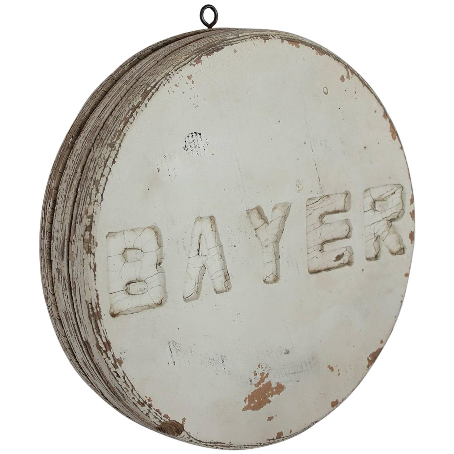 Vintage Advertising Bayer Sign