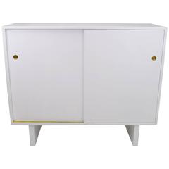 White Lacquered Wardrobe Cabinet by James Wylie for Widdicomb  