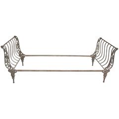 Antique 19th Century Cast Iron Daybed