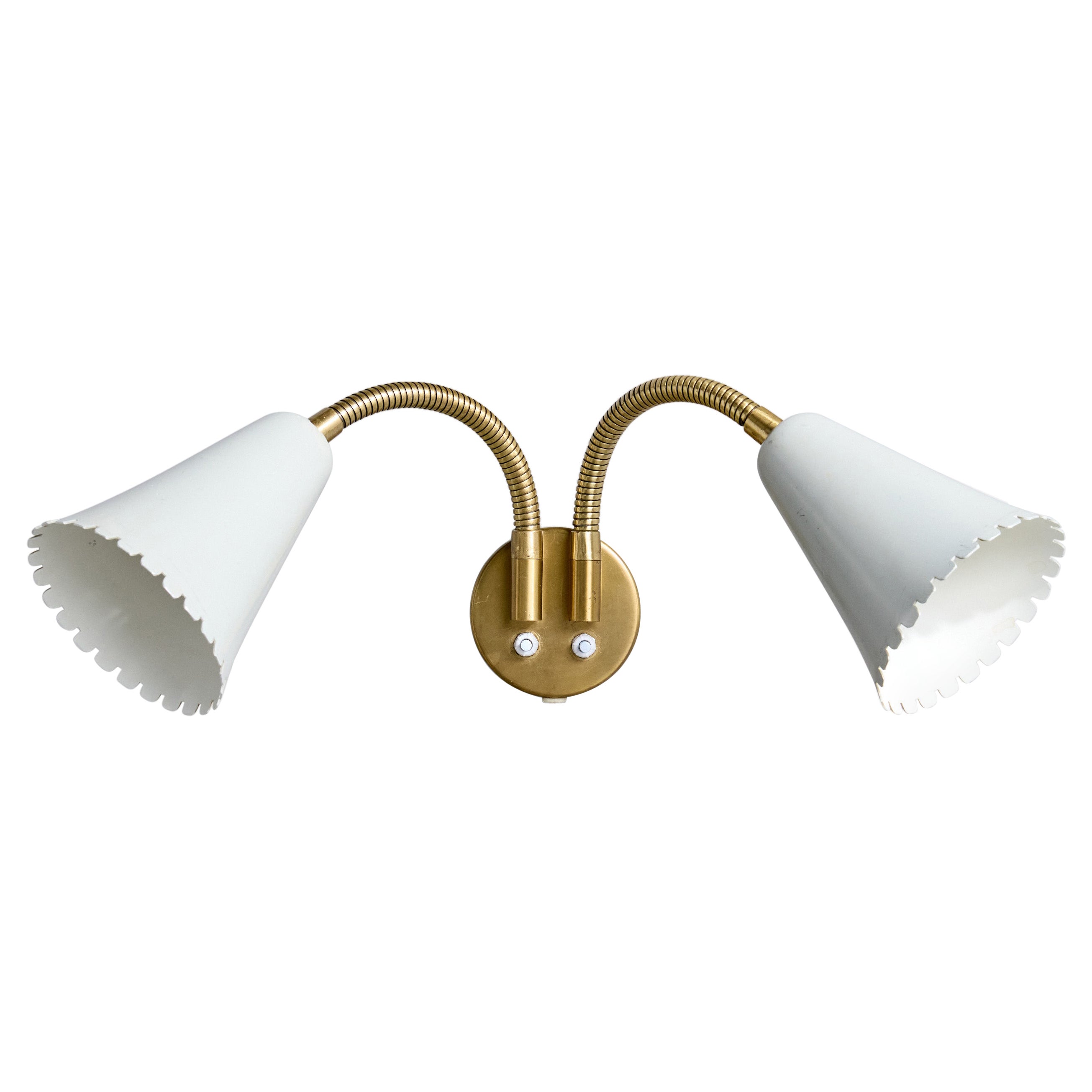 Böhlmarks, Wall Light, Brass, Metal, Sweden, 1940s