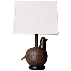 Lampada da tavolo 'Pernice' in ceramica di Aldo Londi, Bitossi, Italia, anni '60