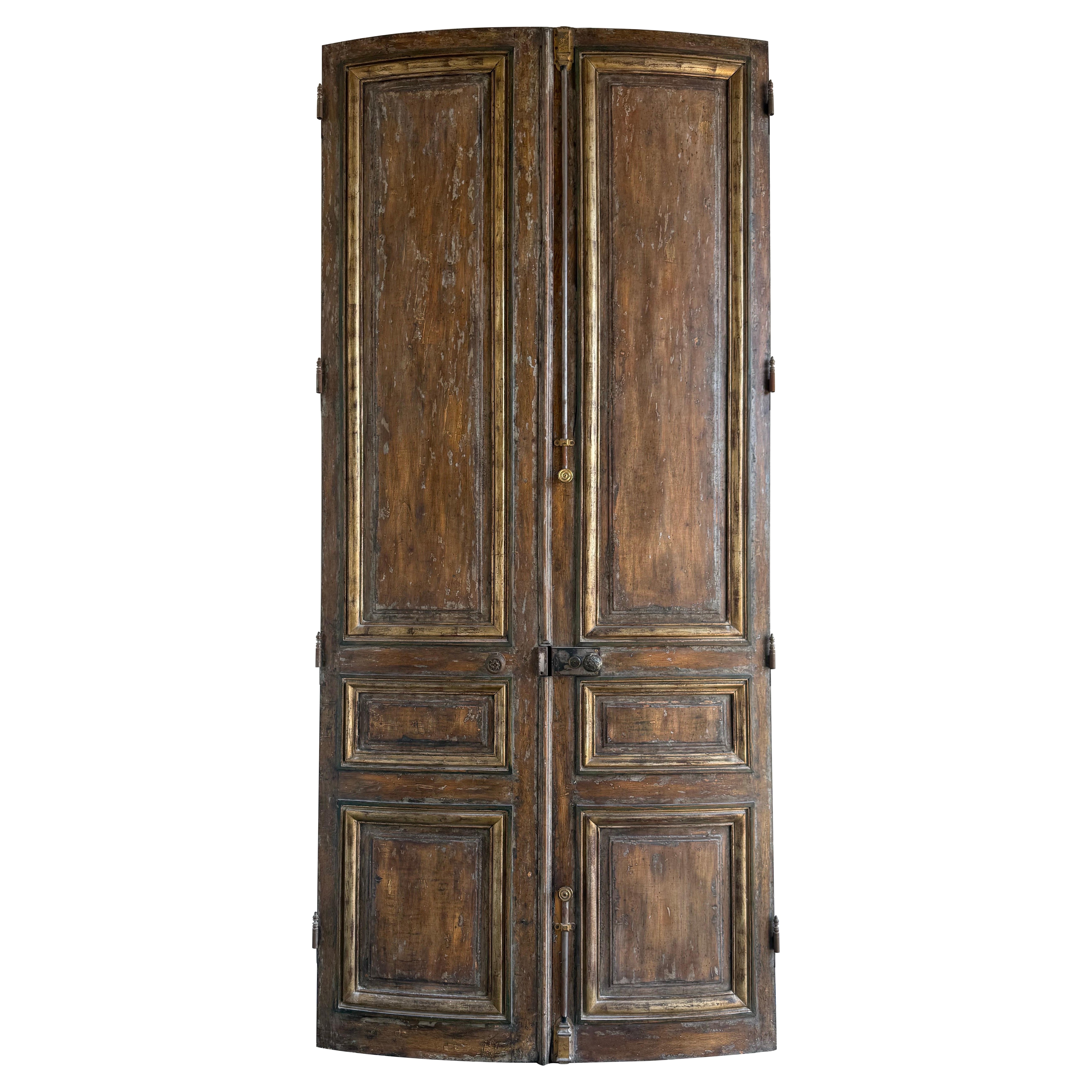 Paire de portes monumentales françaises du 19ème siècle