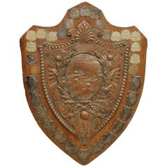 Large 1900s English South West Ham Swimming Association Trophy Plaque