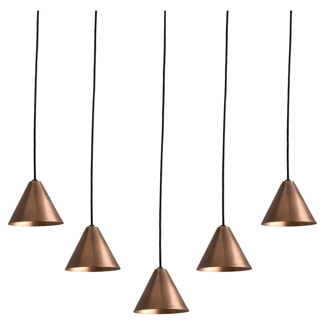 Hans-Agne Jakobsson Polished Copper 'Mini-Tratten' Outdoor Pendant