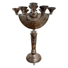 Menorah antica placcata in argento