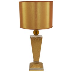 Lampe de table ou d'appoint post-moderne en porcelaine de style Memphis et Art déco, Italie, années 1980