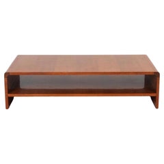Mid Century modern German waterfall teak coffee table