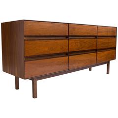 Walnut and Rosewood Dresser by H. Paul Browning for Stanley Furniture Co
