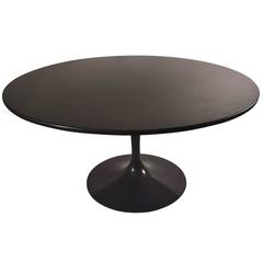 Marble-Top Pedestal Base Dining Table