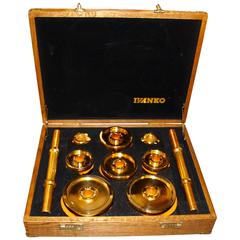Used 1980s Limited Edited 22-Karat Gold-Plated Ivanko Weight Set