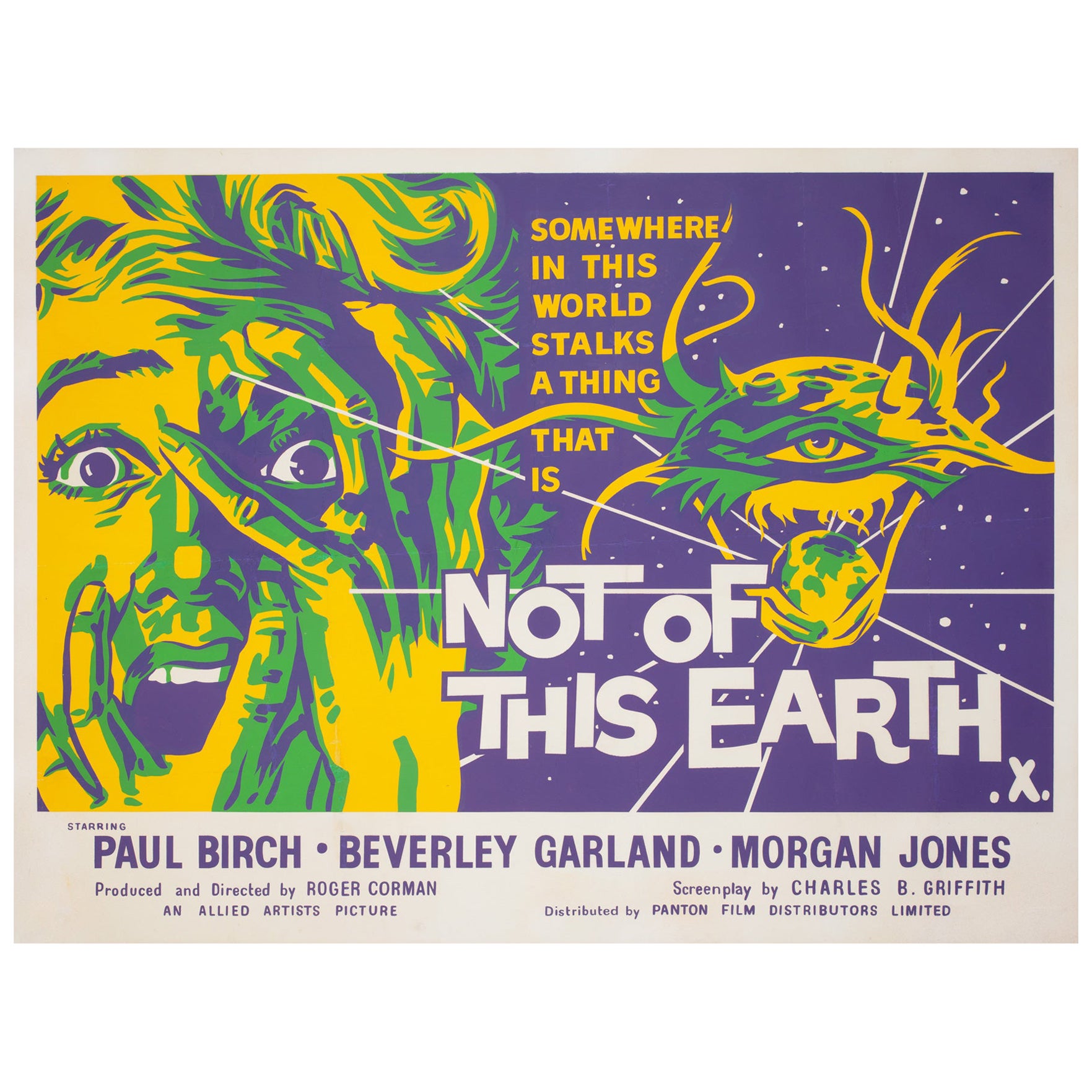 Not of This Earth 1957 UK Quad Film Poster