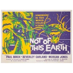 Not of This Earth 1957 UK Quad Film Poster