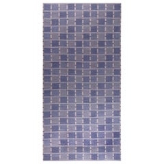 Tappeto svedese extra large in lana a trama piatta viola di Doris Leslie Blau