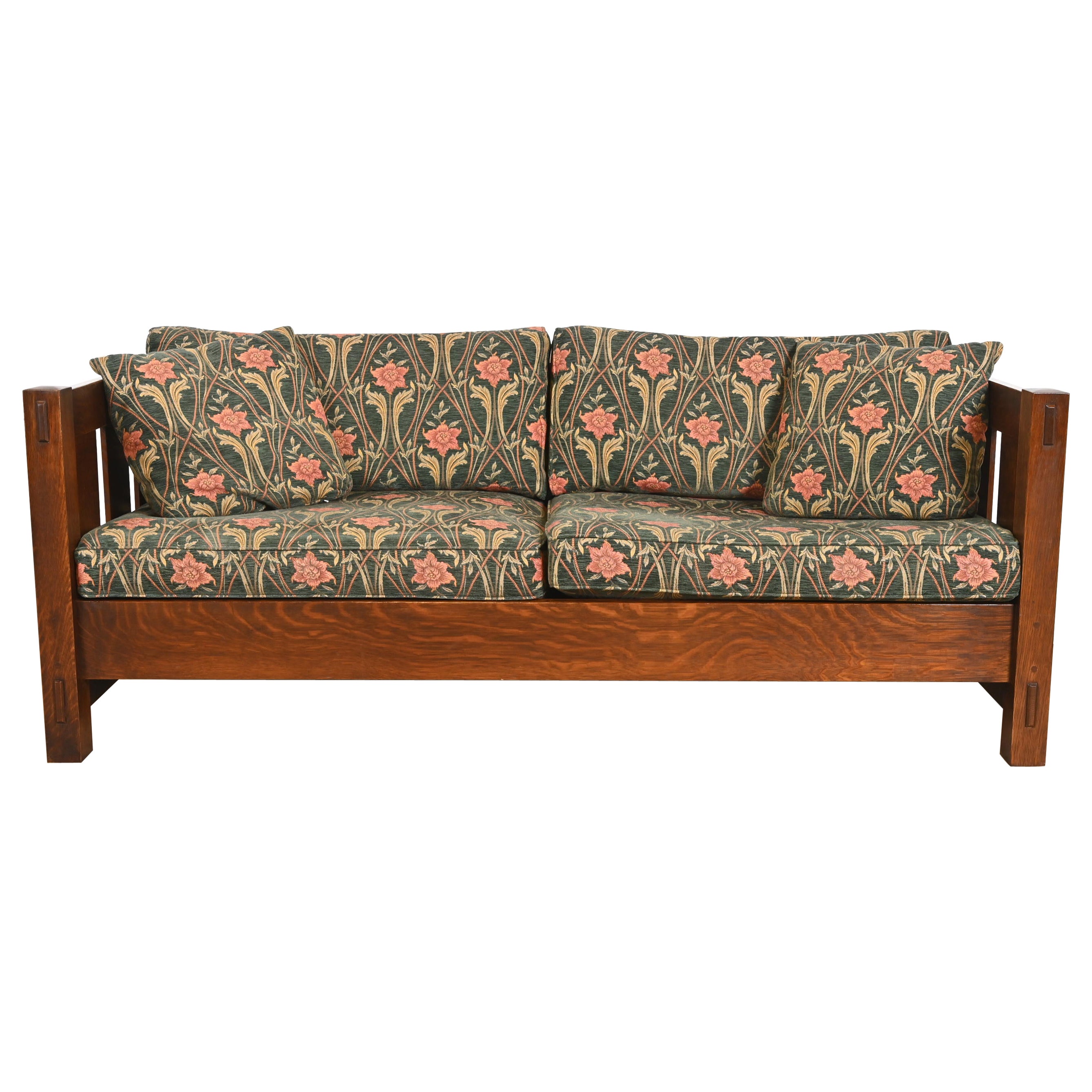 Stickley Mission Oak Arts and Crafts Settle Sofa