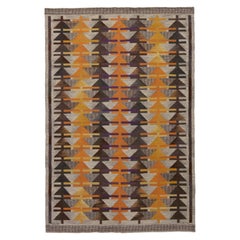 Doris Leslie Blau Midcentury Swedish Rolakan Rug by Gavleborgs Lans Hemslojd