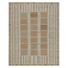 Rug & Kilim’s Scandinavian Style Custom Rug Design with Geometric Patterns