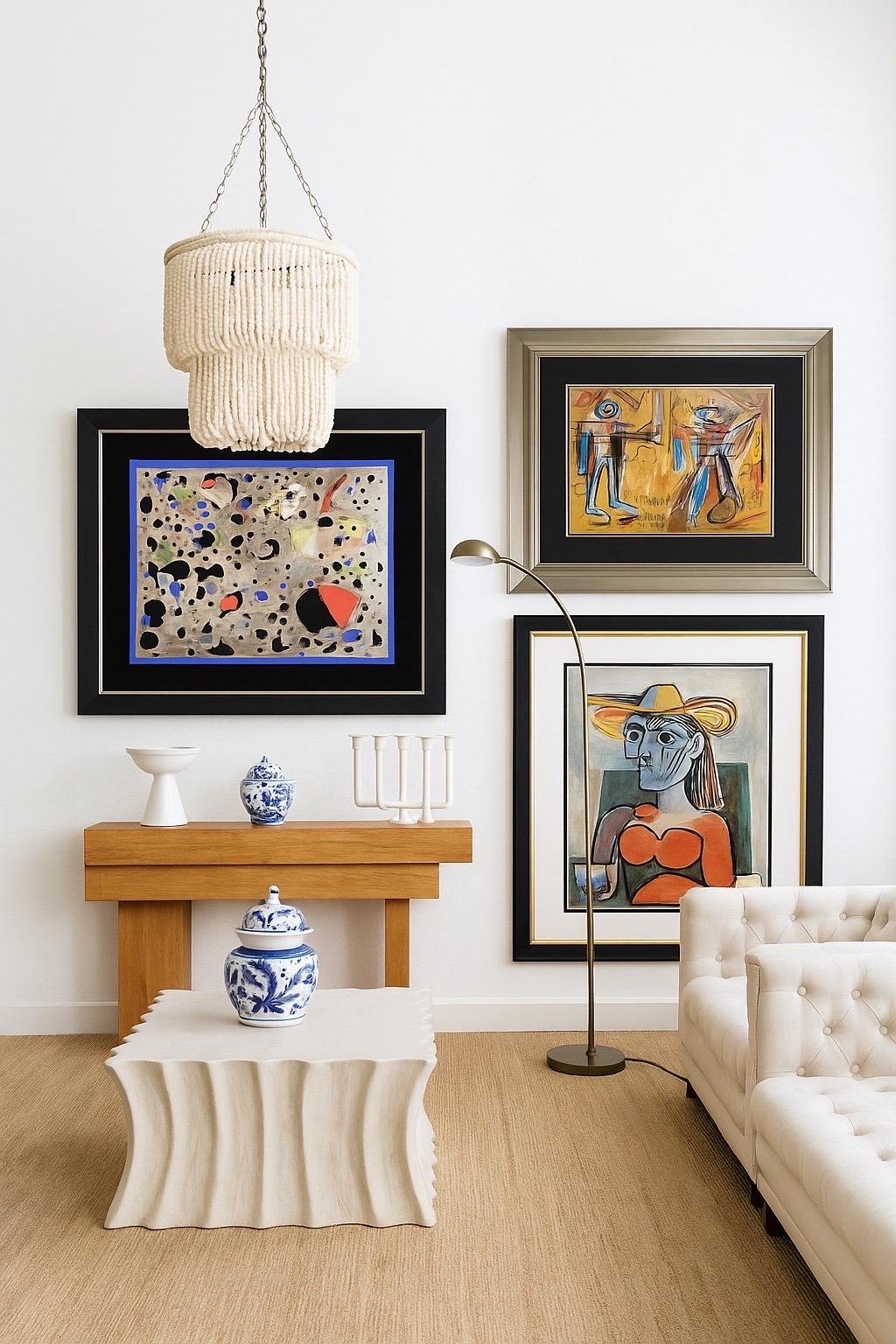 Curated Vintage Gallery Wall Authentic 3 Piece Art Collection Framed Art Gallery