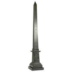 Impressive c. 1850 Grand Tour bronze model of the Luxor Obelisk, Paris