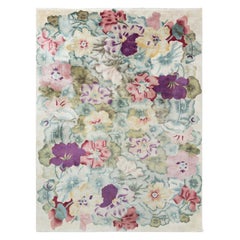 Chinese Art Deco Botanic Rug